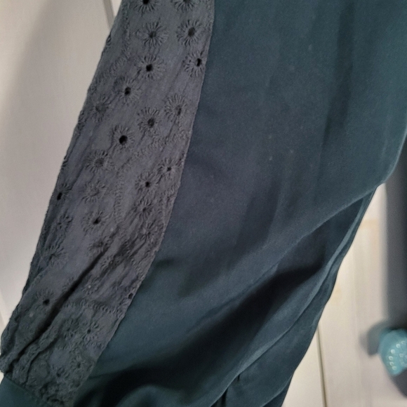 Bloomchic Broderie Frill Trim Lantern Sleeve Blouse - Picture 4 of 10